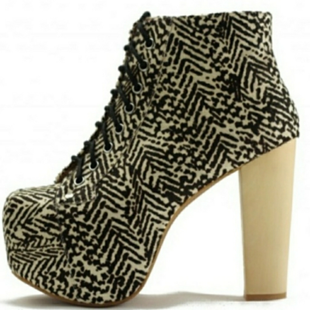 THE LITA fur bootie by JeffreyCampbell SZ: 10